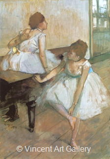 Dancers Resting by Edgar  Degas