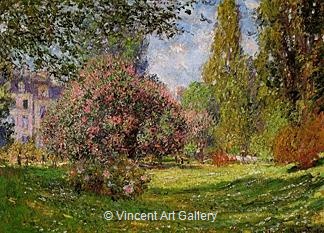 The Parc Monceau by Claude  Monet