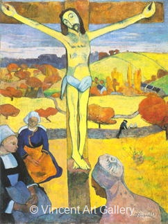 The Yellow Christ by Paul  Gauguin
