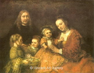 A Family Portrait by Rembrandt van Rijn