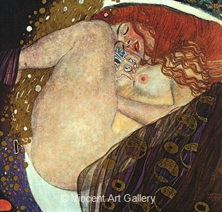 Danae by Gustav  Klimt