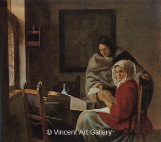 Girl Interrupted at her Music by Johannes  Vermeer