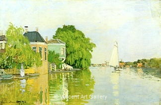 Zaandam by Claude  Monet