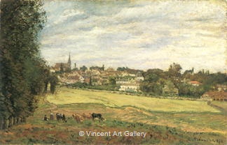 View of Marly-le-Roi by Camille  Pissarro