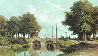 Landscape with Sluice by H.J.  Weissenbruch