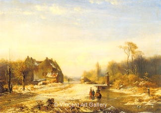 Winter Landscape by Paul J.C.  Gabriel