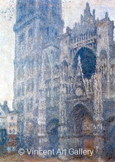 The Portal and the Tour d' Albane (Grey Weather) by Claude  Monet