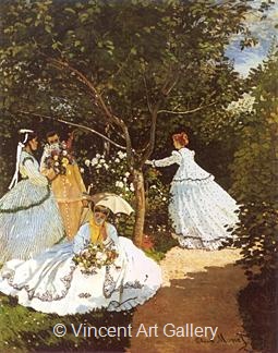 Women in the Garden by Claude  Monet