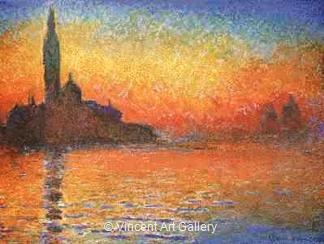 San Giorgio Maggiore at Dusk by Claude  Monet