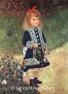 Girl with a Watering Can by Pierre-Auguste  Renoir