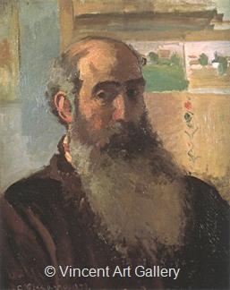 Portrait of C. Pissarro by Camille  Pissarro