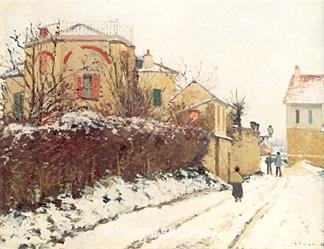 Rue de la Citadelle, Pontoise by Camille  Pissarro