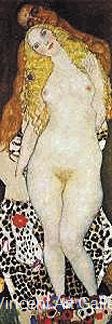 Adam and Eve by Gustav  Klimt