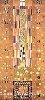 The Stoclet Frieze by Gustav  Klimt