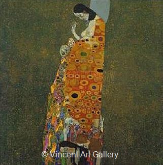 Hope II by Gustav  Klimt