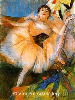 Dancer Seated by Edgar  Degas