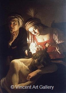 Samson and Delilah by Gerard van Honthorst