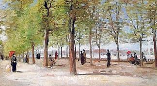 Lane at the Jardin du Luxembourg by Vincent van Gogh