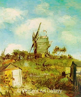 Le Moulin de la Galette by Vincent van Gogh