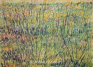 Pasture in Bloom by Vincent van Gogh