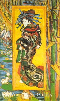 Japonaiseries: Oiran (after Kesai Eisen) by Vincent van Gogh