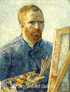 Self-Portrait in Front of the Easel by Vincent van Gogh