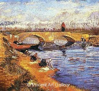 The Gleize Bridge over the Vigueirat Canal by Vincent van Gogh