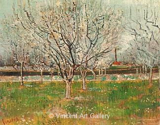 Orchard in Blossom (Plum Trees) by Vincent van Gogh