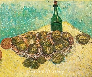 Still Life: Bottle, Lemons and Oranges by Vincent van Gogh