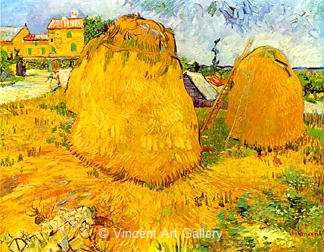 Haystacks in Provence by Vincent van Gogh