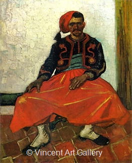 The Seated Zouave by Vincent van Gogh