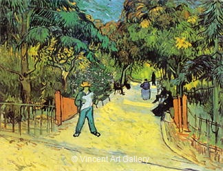 Entrance to the Public Park in Arles by Vincent van Gogh