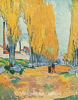 Les Alyscamps by Vincent van Gogh