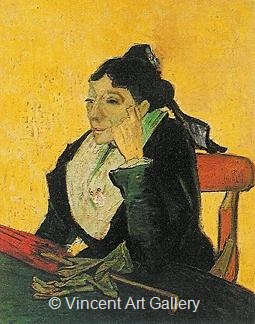 L'Arlesienne: Madame Ginoux with Gloves and Umbrella by Vincent van Gogh