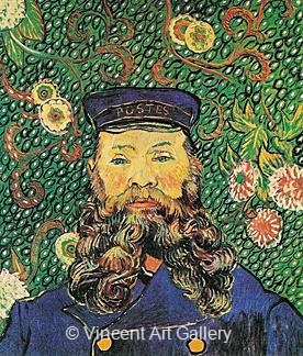 Portrait of the Postman Joseph Roulin by Vincent van Gogh