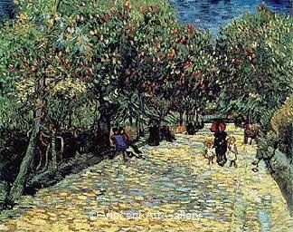 Red Chestnuts in the Public Park at Arles by Vincent van Gogh