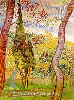The Garden of Saint-Paul Hospital by Vincent van Gogh