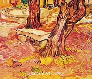 The Stone Bench in the Garden of Saint-Paul Hospital by Vincent van Gogh