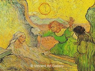 The Raising of Lazarus (after Rembrandt) by Vincent van Gogh
