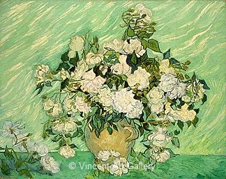 Still Life: Vase with Roses by Vincent van Gogh
