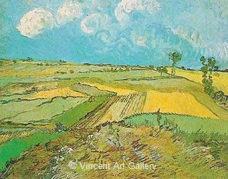 Wheat Fields at Auvers Under Clouded Sky by Vincent van Gogh