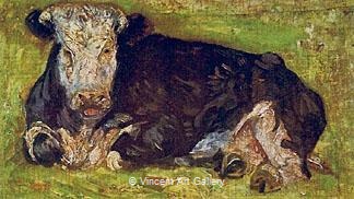Lying Cow by Vincent van Gogh