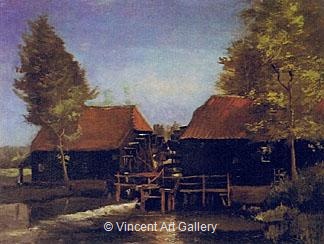 Water Mill at Kollen Near Nuenen by Vincent van Gogh
