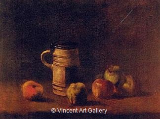 Still lIfe with Beer Mug and Fruit by Vincent van Gogh