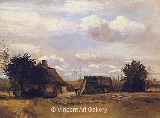 Cottage by Vincent van Gogh