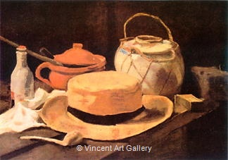 Still Life with Yellow Straw Hat by Vincent van Gogh