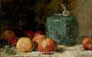 Still Life with Ginger, Jar and Apples by Vincent van Gogh