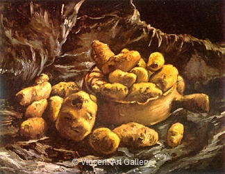 Still Life with an Earthen Bowl and Potatoes by Vincent van Gogh