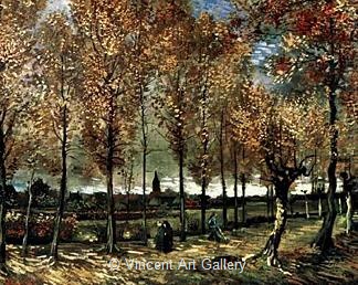 Lane with Poplars by Vincent van Gogh