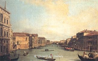 Grand Canal from the Palazzo Balbi by   Canaletto